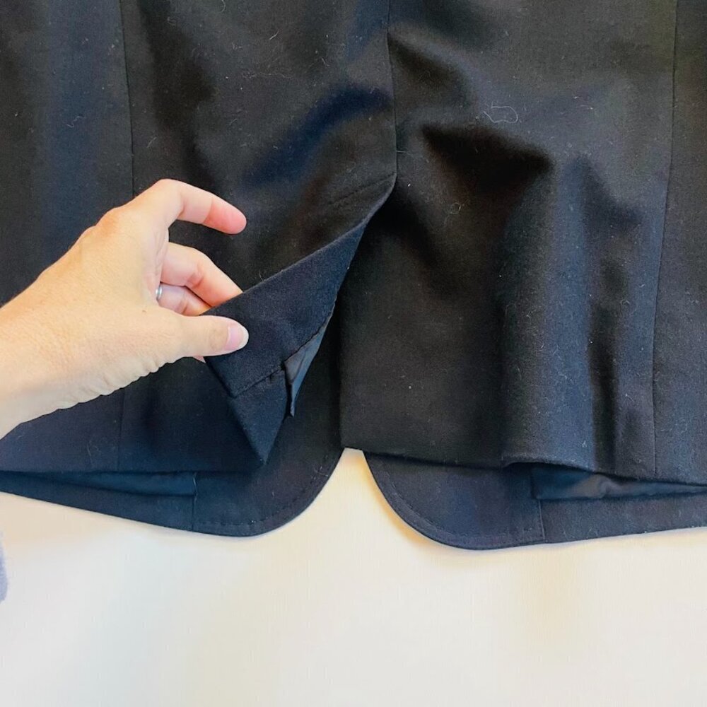 Talbots Wool Jacket Blazer Black Two Button Pocke… - image 7